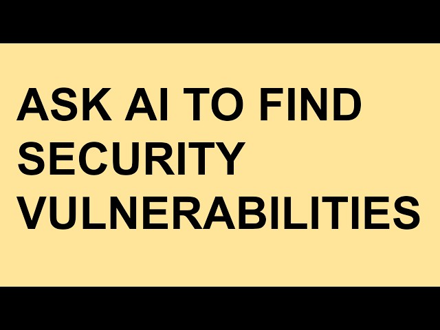 TAMIL ASK AI TO FIND SECURITY VULNERABILITIES AI BEST PRACTICE OWASP VULNERABILITIES | InterviewDOT