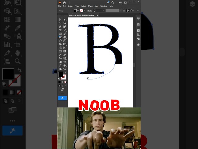 Illustrator 2027 Noob vs PRO: Use the Pencil Tool Like a Pro! 🔥 || #blender #tutorial #3d #tips