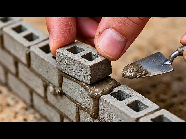 Man Builds Tiny Houses with Mini Bricks | DIY Constructions by @DIY-Garage