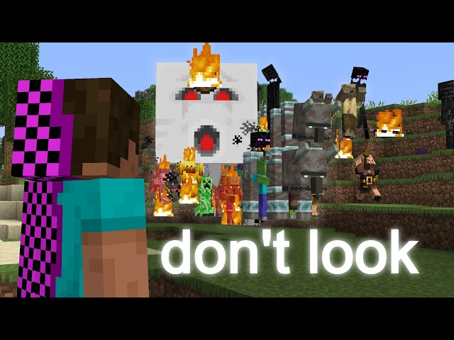Minecraft, but mobs spawn where you look...