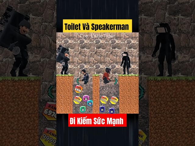 Toilet Và Speakerman Đi Tìm Sức Mạnh #shorts #skibiditoilet #skibidi #xuhuong