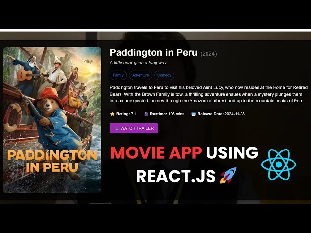 🎬 Build a Stunning Movie App with React JS & TMDB API – Full Guide!