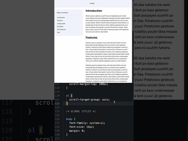 Highlight Current Section with CSS