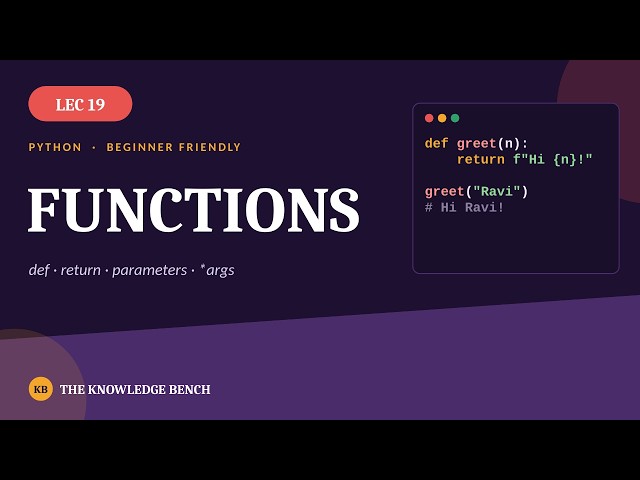 Functions