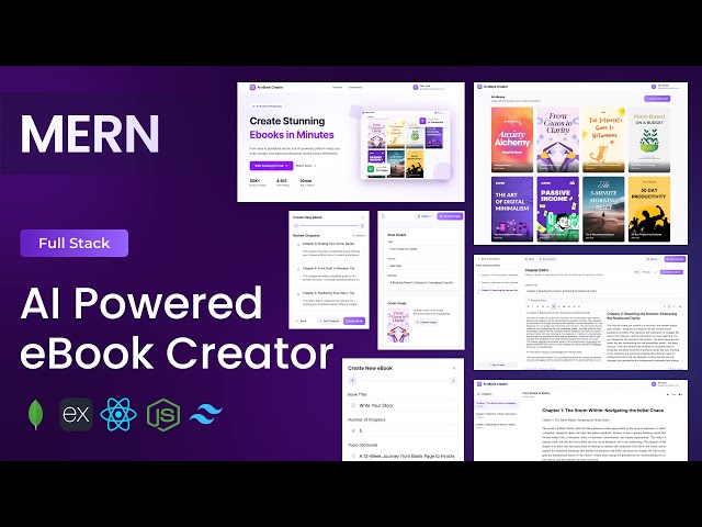 Build an AI-Powered eBook Creator | MERN, React, Node.js, MongoDB, Express