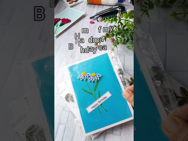 Quilled birthday cards from agnespaperandcrafts