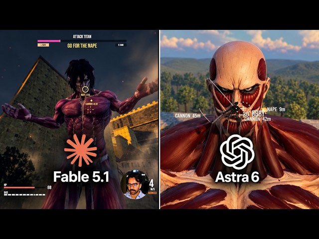 GPT Astra 6 v Fable 5.1 Make Attack on Titan Unity Game