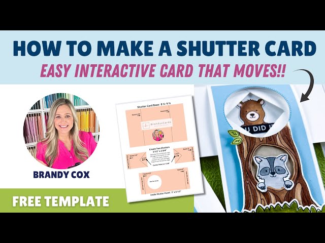 How to Make an Interactive Shutter Card | FREE Template & Tutorial