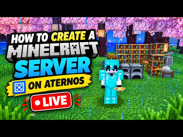 HOW TO CREATE A MINECRAFT SERVER ON ATERNOS! 🔥 | EASY SERVER SETUP | MINECRAFT LIVE