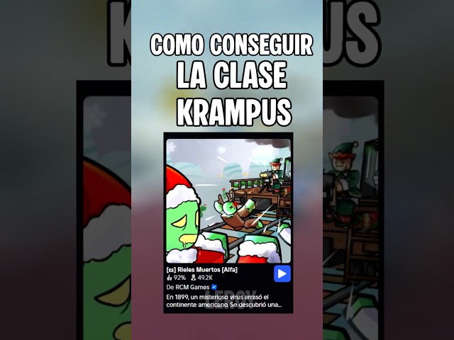 COMO CONSEGUIR LA CLASE KRAMPUS DE RIELES MUERTOS #roblox #shorts #games