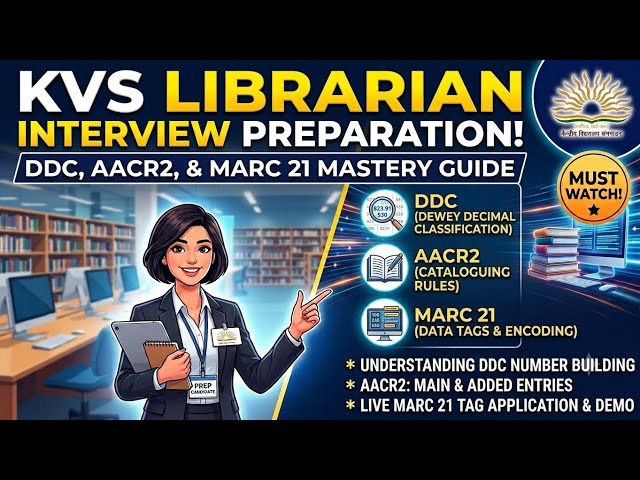 KVS Panel Will Definitely Ask THIS! 😱 DDC, AACR-2 & MARC 21 (Concept + Q&A + Demo) #kvslibrarian