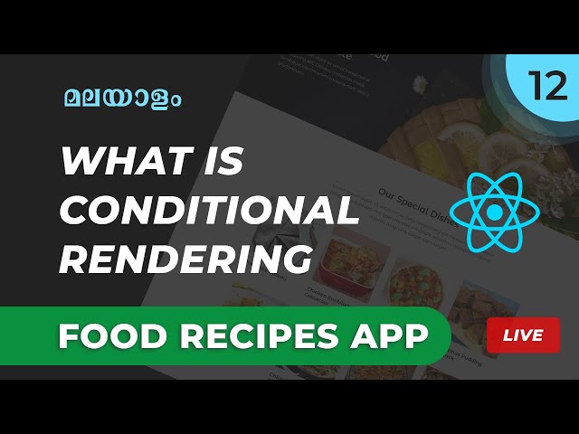 #12 | Build A React Food Recipe App | React Beginner Project | React Malayalam | Web Diary