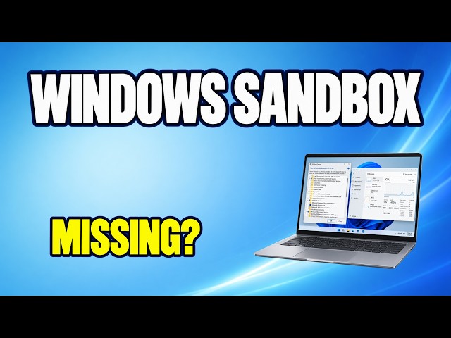 Windows Sandbox Missing in Windows 11? Check Edition, Virtualization & Features
