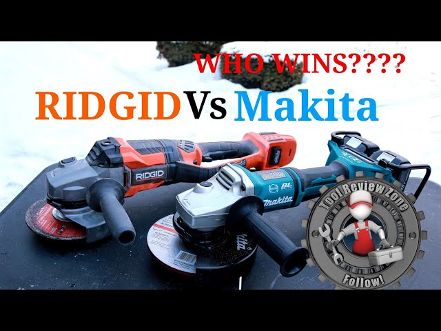RIDGID OCTANE 7" Grinder Vs. Makita LXT 36V Grinder (Tool Duel #6) R88040B, XAG12G1