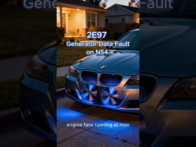 BMW Code 2E97 - N54 Charging System Could Fail