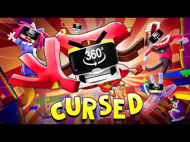 "Wacky World" but it's CURSED.🎵 (The Amazing Digital React to Circus Music Video) 360º VR
