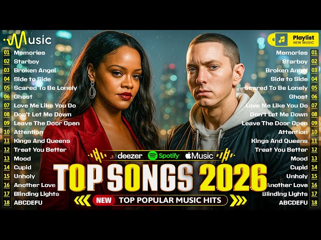 Billboard 2026 🍀 Top Hits 2026 🍁 Rihanna, Adele, The Weeknd, Maroon 5, Ed Sheeran, Justin Bieber