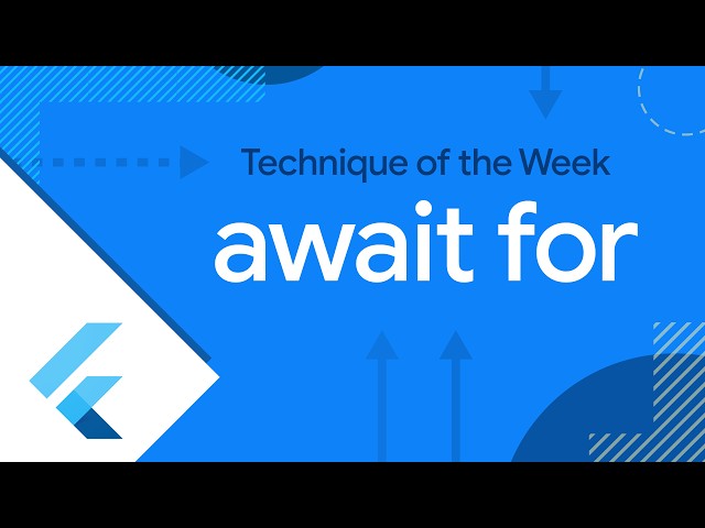 await for (Technique of the Week)