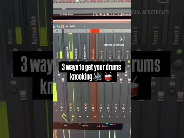 3 ways to make your drums hit harder 🔊 #boombap #flstudio