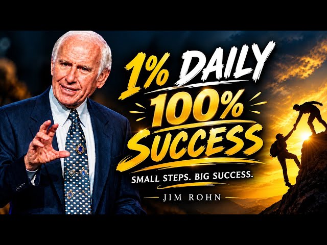 Just 1% Improvement Every Day Leads You Toward 100% Success Over Time | Jim Rohn Motivational Speech