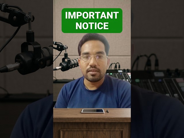 आज ऑनलाइन क्लास क्यों नहीं होगी? Important Notice by Pawan Sir #shorts #notice