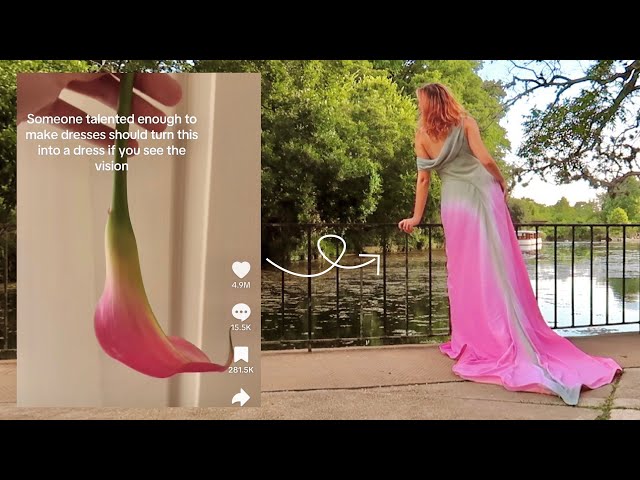 Making the Viral Tiktok Flower Dress🌷