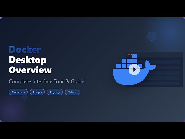 Docker Desktop: A Beginner's Guide & Interface Overview