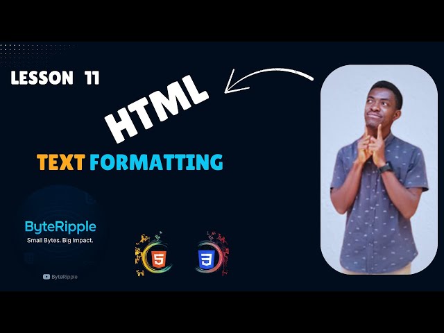 HTML Text Formatting for Beginners | Bold, Italic, Subscript & More