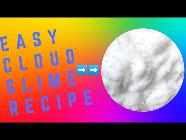 EASY CLOUD SLIME RECIPE || THE CANADIAN SLIMER