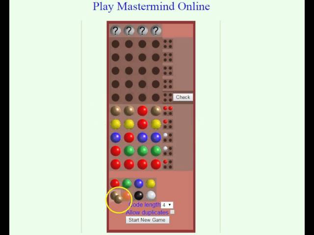 Mastermind (Code Breaker) How to Win 2