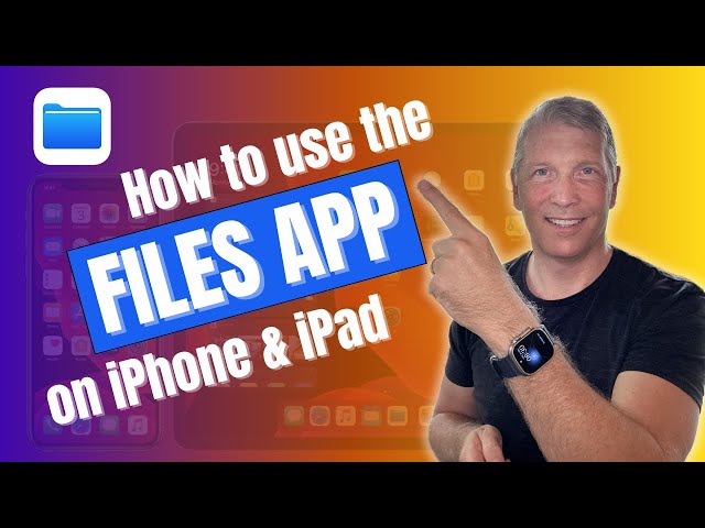 How to Use the Files App on iPad & iPhone