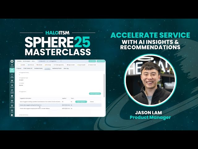 Accelerate Service with AI Insights & Recommendations with Jason Lam | Halosphere Masterclass