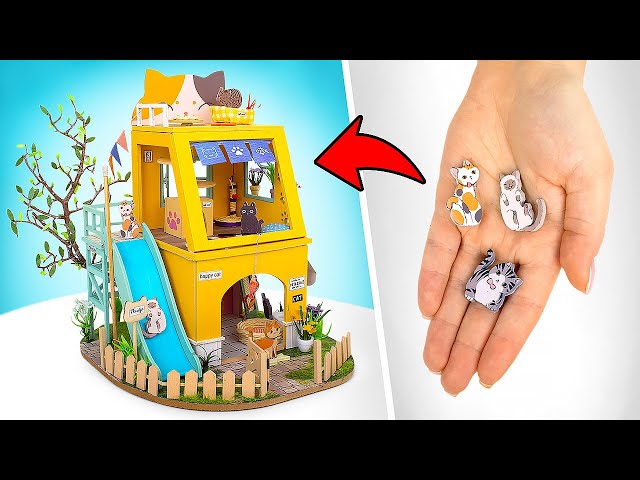 ¡Adorable gatito se transforma en una casa de papel! | Hazlo tú mismo con Slick Slime Sam