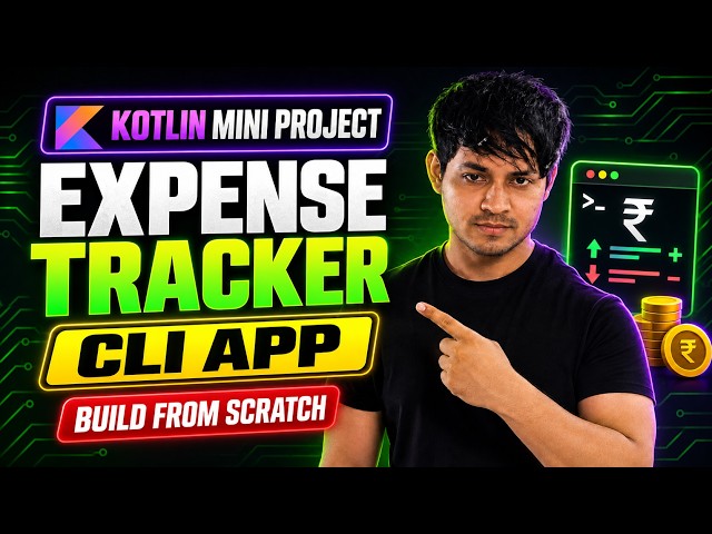 Build a Kotlin Expense Tracker CLI Project from Scratch | Android Course #16