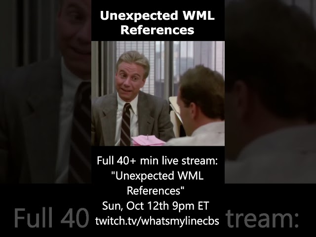 Unexpected WML References: Moonlighting (Sept 30, 1986)