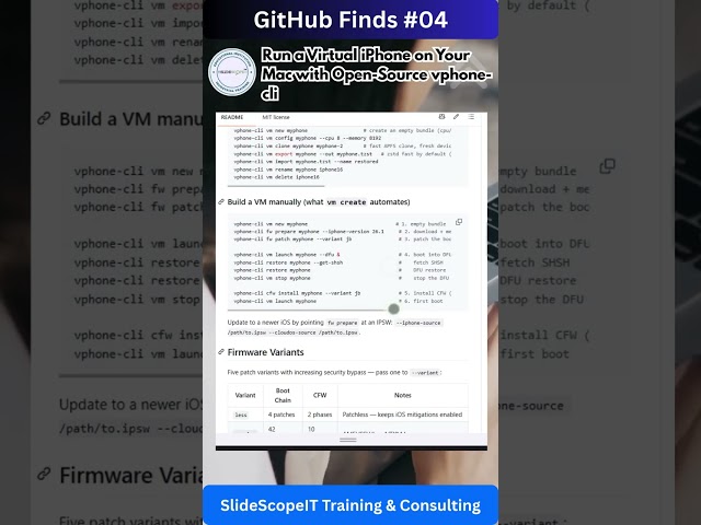 GitHub Finds #04 - Run a Virtual iPhone on Your Mac with Open-Source vphone-cli