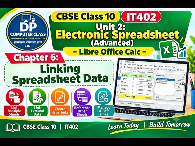 Unit 2: Chapter 6 Linking Spreadsheet Data