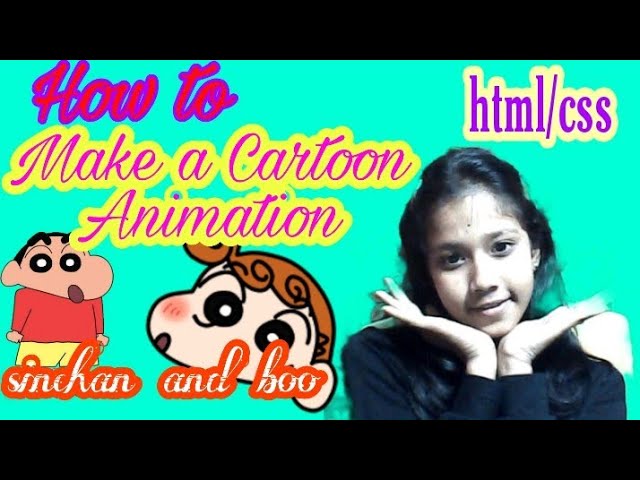 Make A Cartoon Animation Of Shinchan And Boo html/css