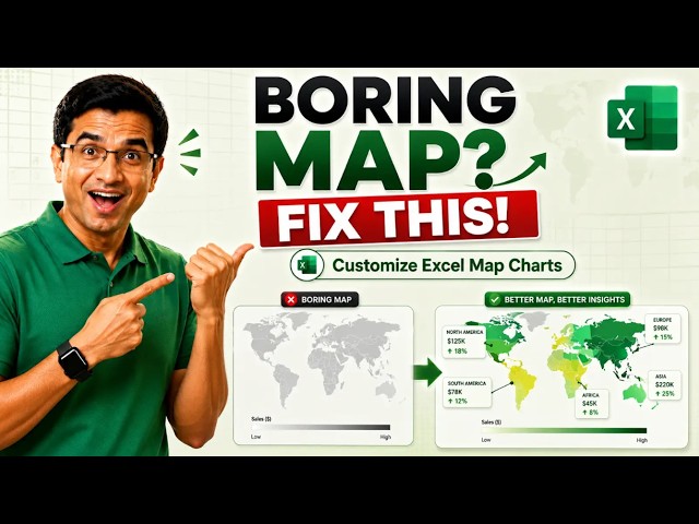 Make Excel Map Charts Look Professional! 5 Easy Customization Tricks