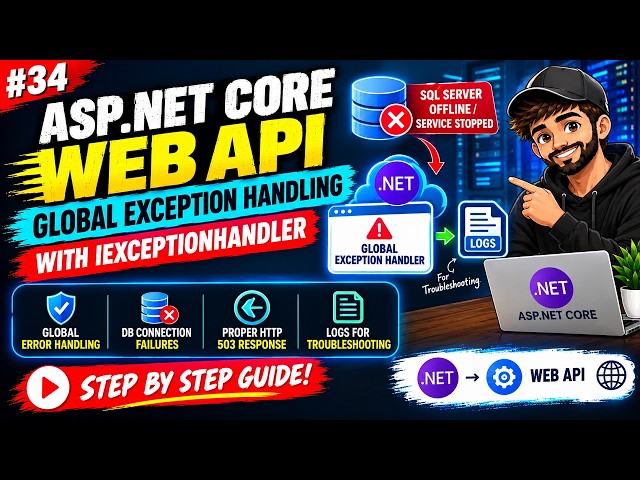 ASP.NET Core Global Exception Handler Explained | Avoid try-catch Everywhere!