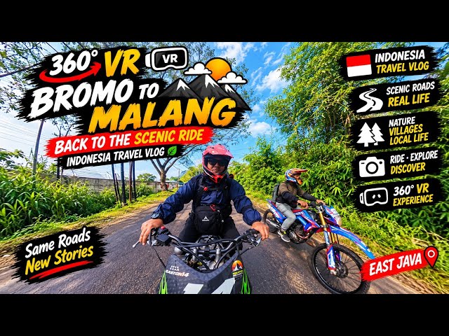 [52] 360° VR Bromo Journey 2026 | Bromo to Malang | Back to the Scenic Ride After the Extreme Climb