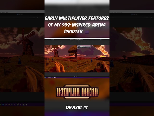 Early Multiplayer Features Of My 90s-Inspired Arena Shooter 👥 #shorts