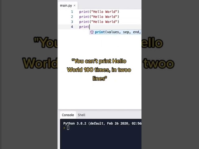 How to write a for loop in python #shorts #programming  #pythontutorial