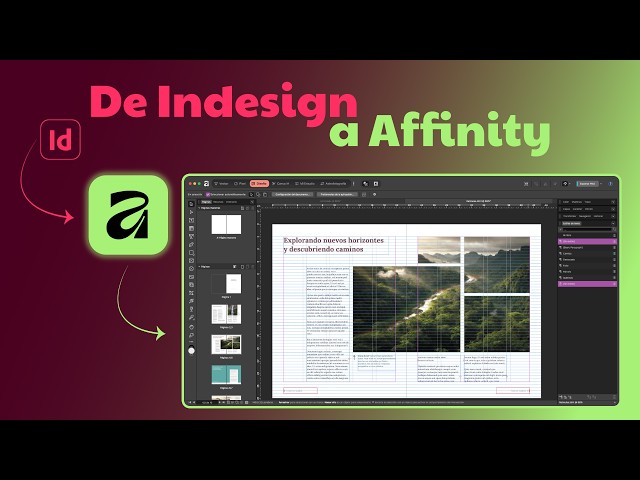 Cómo Migrar de InDesign a Affinity | Abre tus archivos INDD e IDML #affinity #indesign