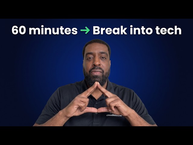 Just 60 Minutes a Day To Break Into Tech