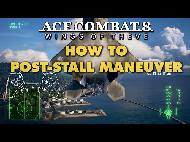 Ace Combat 8: Wings of Theve - How to perform a Post Stall Maneuver (Controller and Keyboard View)