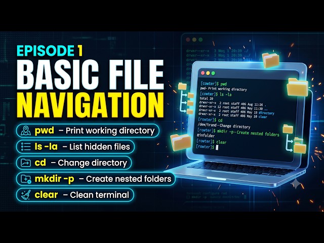 Linux - Episode 1 of the Terminal & Command Line Basics series!