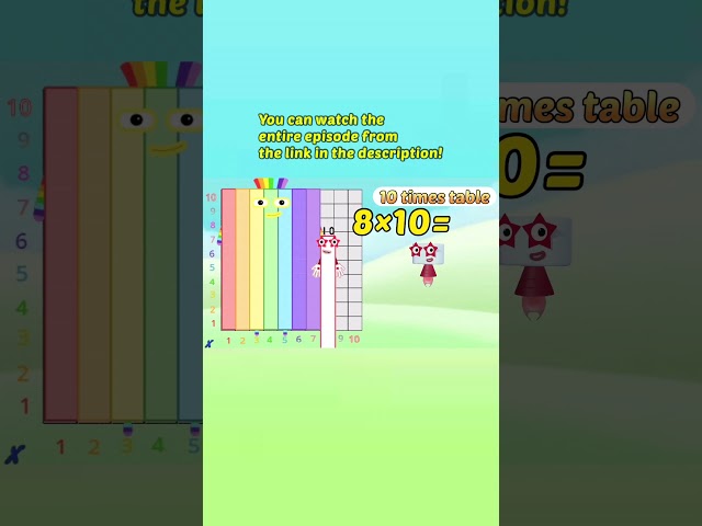Ten Times Table Song|Numberblocks #shorts