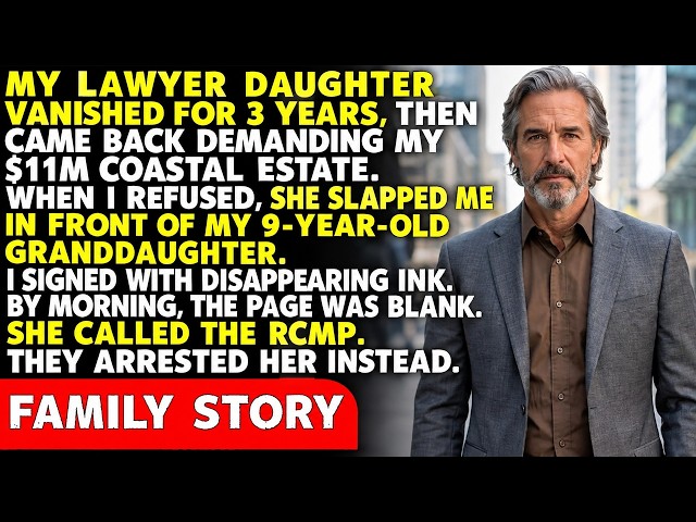 My Lawyer Daughter Came Back After 3 Years And Slapped Me At My Own Table Demanding My $11 Millio...