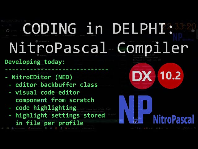 CODING in DELPHI: NitroPascal Compiler | p.19
